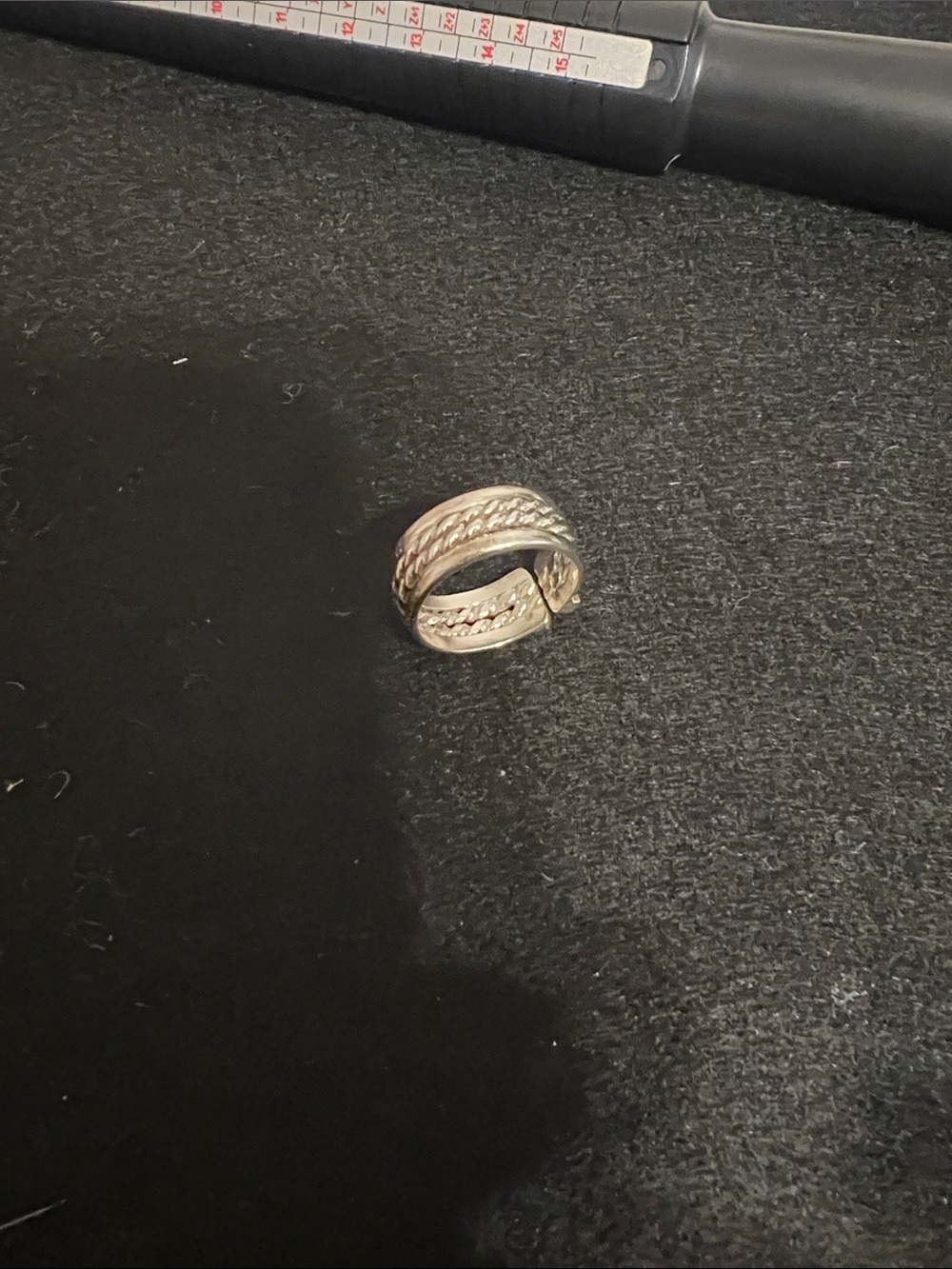 Silver Braided Open Band Ring - Women's Fashion Ring